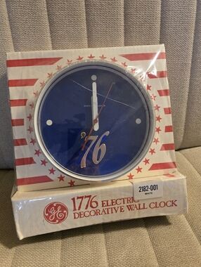 NEW Vintage General Electric GE Kitchen Wall Clock 2182 Bicentennial 1976 1776